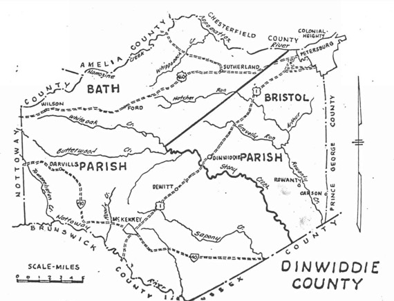 Dinwiddie County Parishes