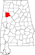 Alabama-map-showing-Fayette-County